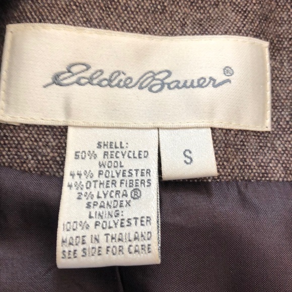 EUC Eddie Bauer Brown Tweed Suit Jacket - Picture 8 of 12